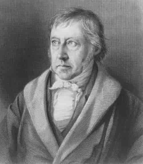 Hegel. Stålstikk av Lazarus Sichling etter et litografi av Julius L. Sebbers
