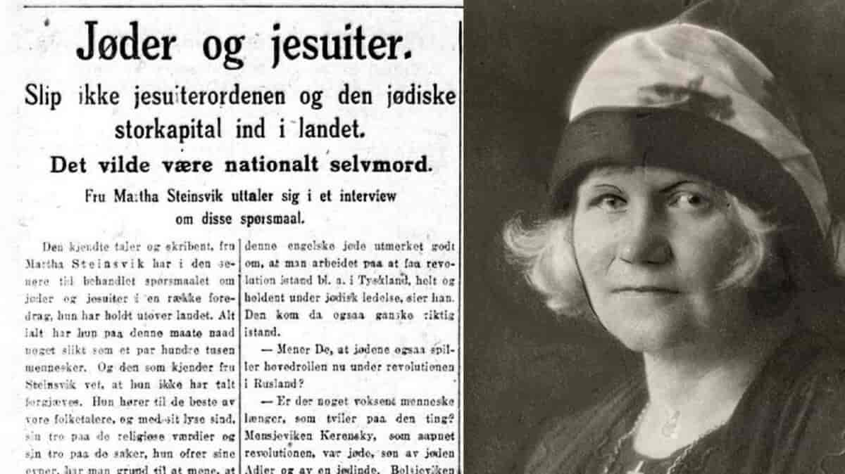 Intervju med Marta Steinsvik i Aftenposten 6. mai 1925