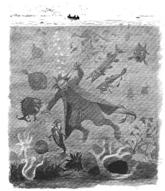 Fra Viggo Fausbøll: Beretning om de vidtberømte Molboers vise gjerninger og tapre bedrifter, utg. 1887.