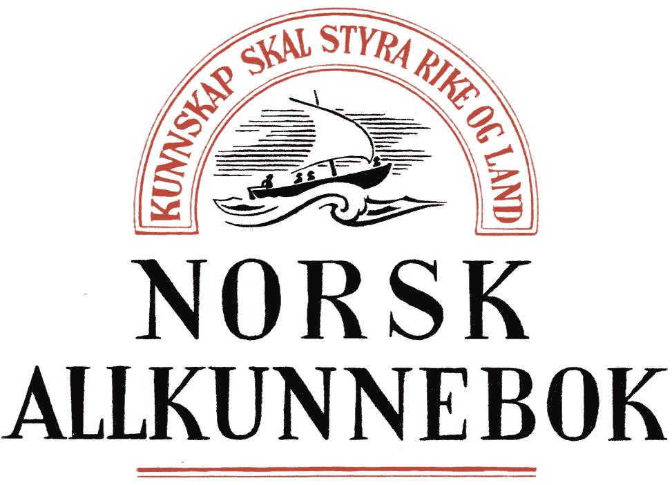 Logoen i tittelbladet til Norsk Allkunnebok