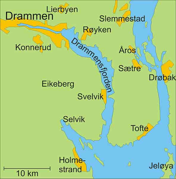 Kartskisse over Hurumlandet