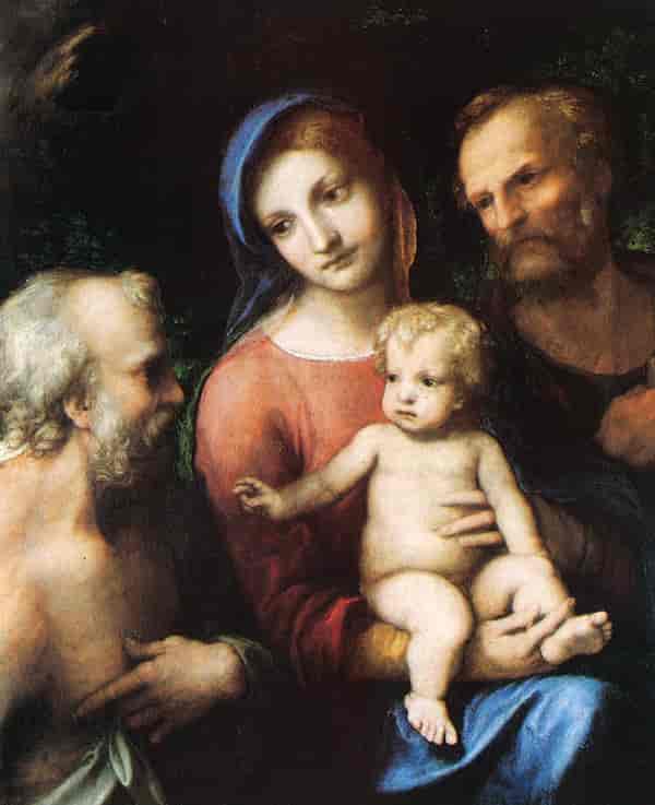 Den hellige familie med Hieronymus.