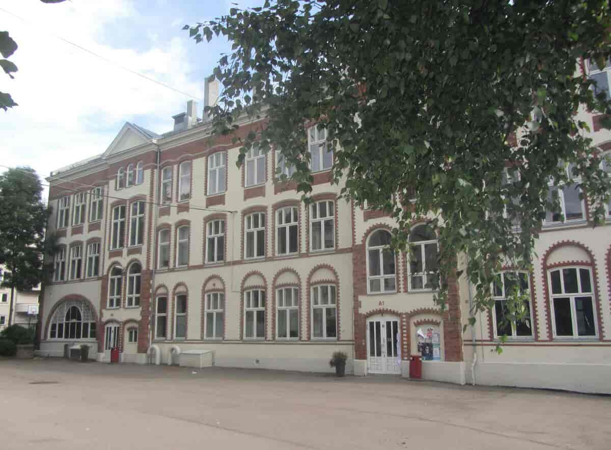 Hartvig Nissens skole i Oslo, tegnet av Henrik Nissen