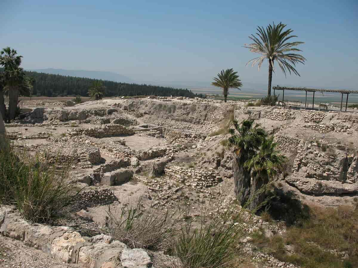 Megiddo, utgravningsområde.