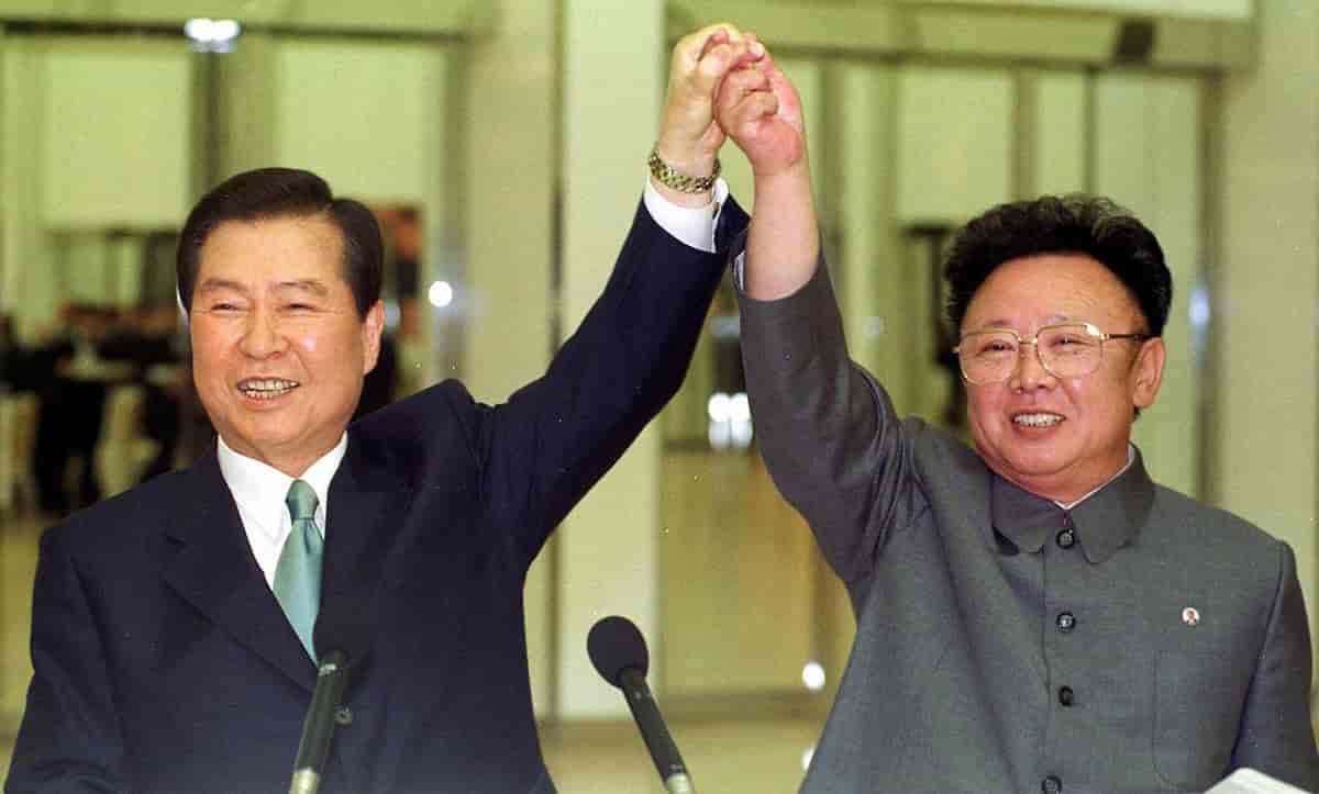 Kim Dae Jung og Kim Jong Il
