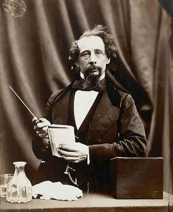 Foto av Charles Dickens fra 1858