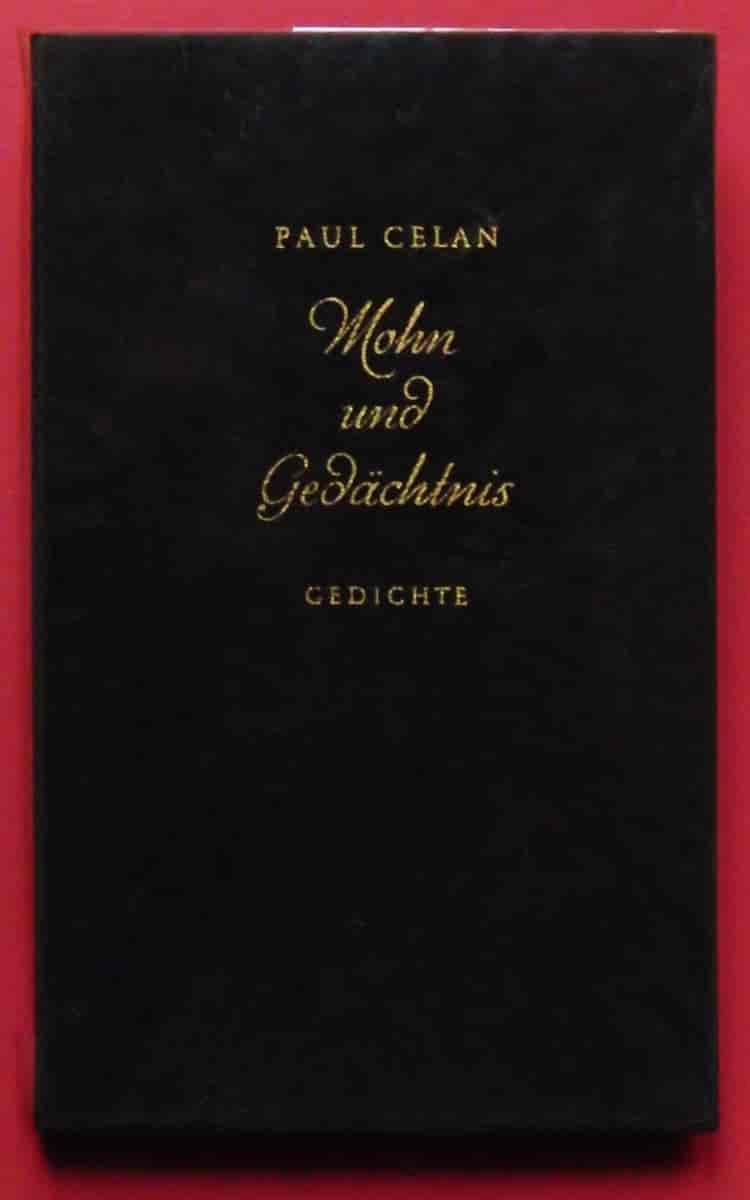 Førsteutgaven av "Mohn und Gedächtnis" (1952)