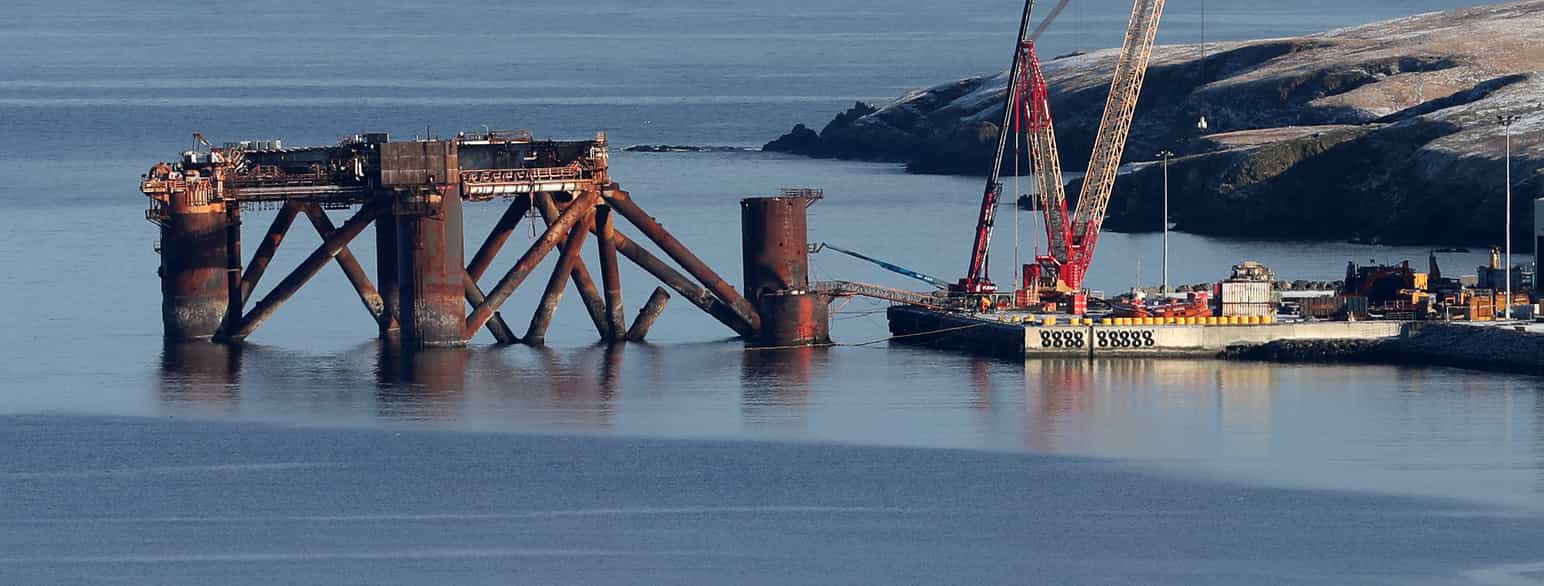 Dekommisjonering av oljeplattform utenfor Shetland