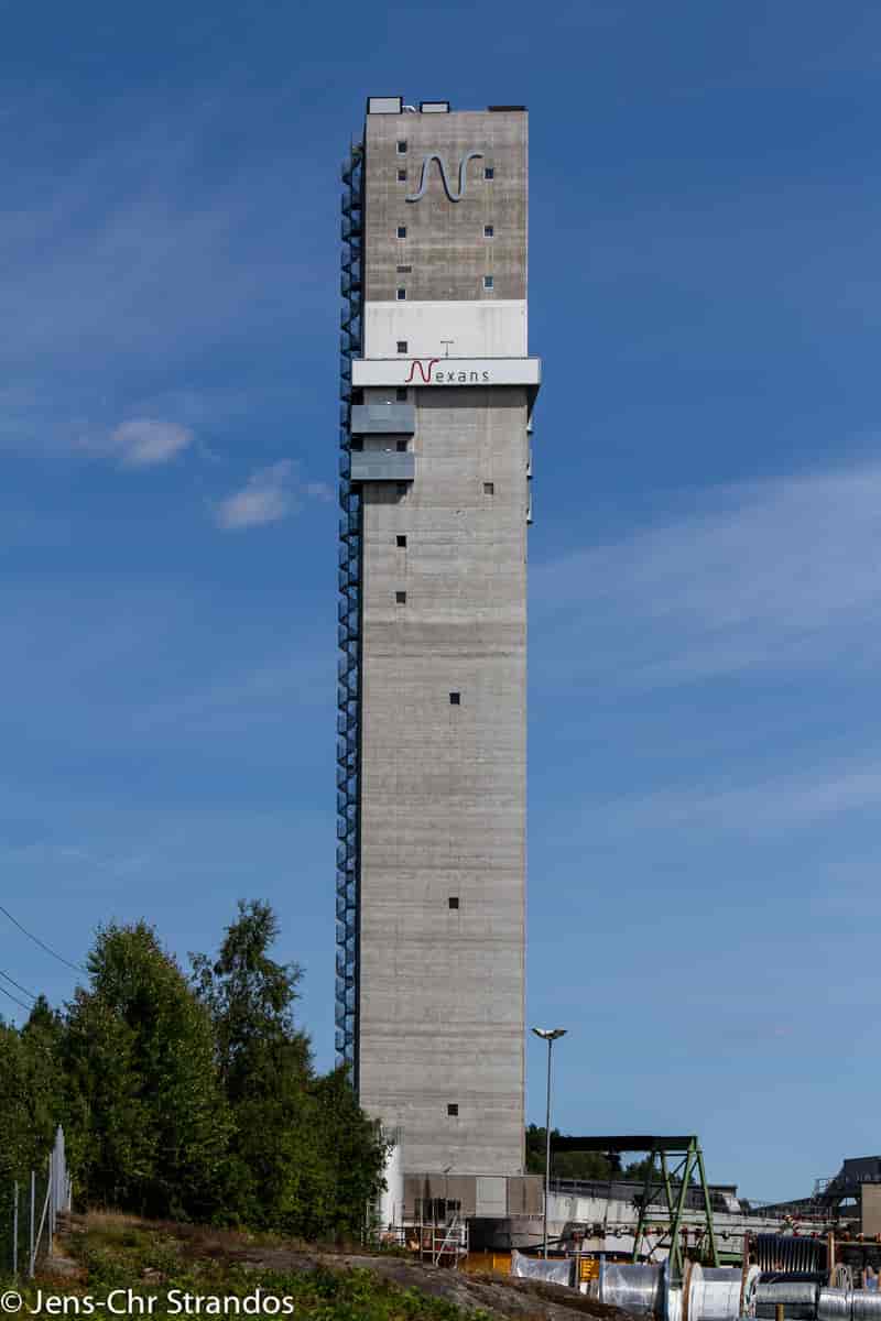 Nexanstårnet i Halden, Norges høyeste bygning (120 m)