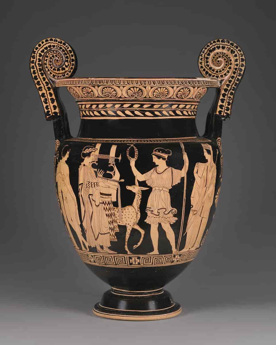 Hermes, Apollo, Artemis og Leto