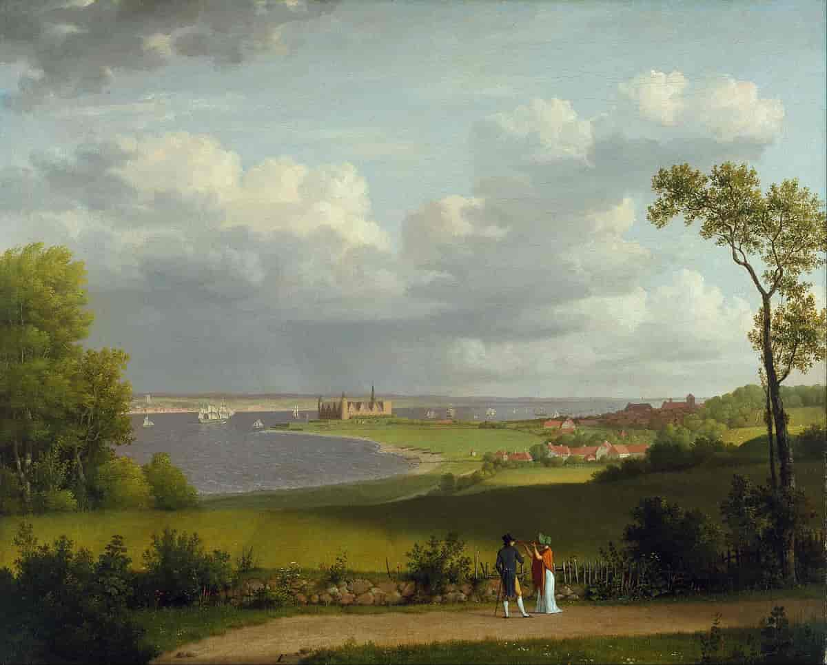 Utsikt nord for Kronborg slott