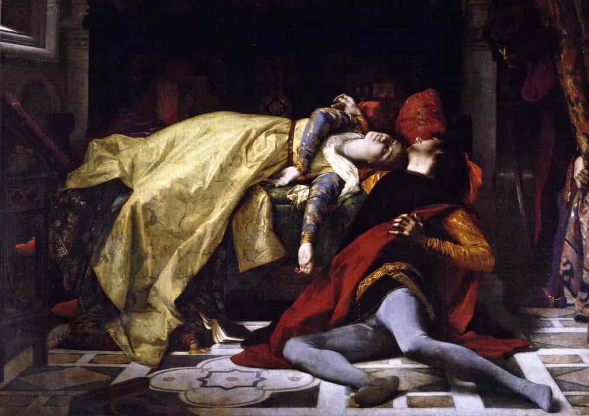 Francesca da Rimini og Paolo Malatestas død