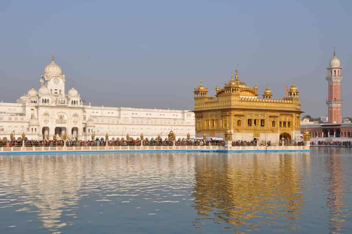Det gylne tempel, sikhenes fremste helligdom i Amritsar