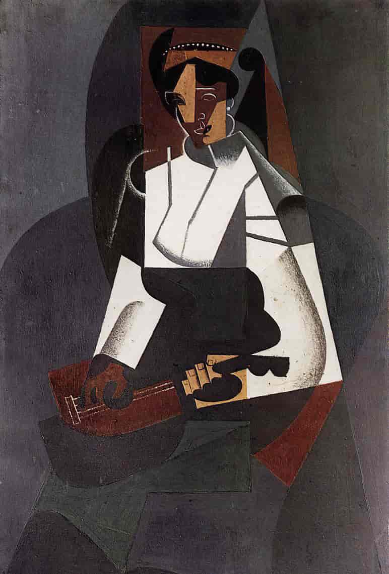 Kvinne med mandolin