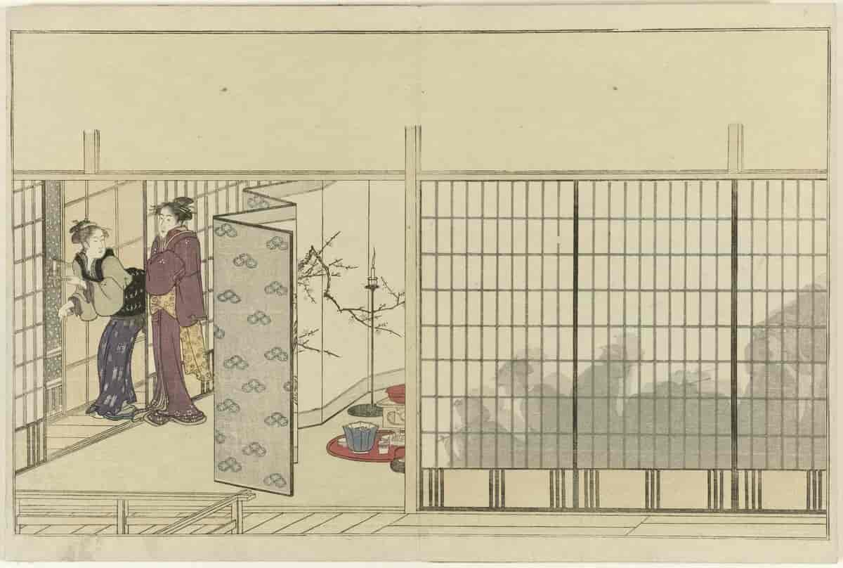 tresnitt av Kitagawa Utamaro