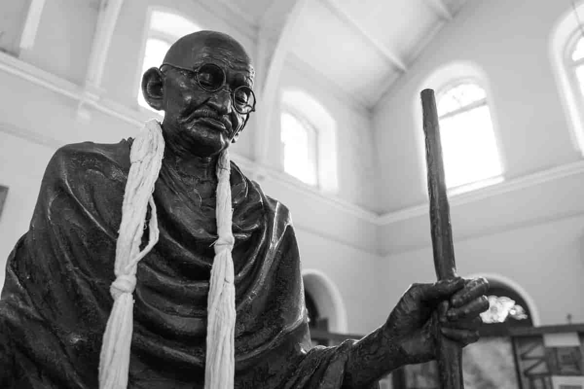 Statue av M. Gandi