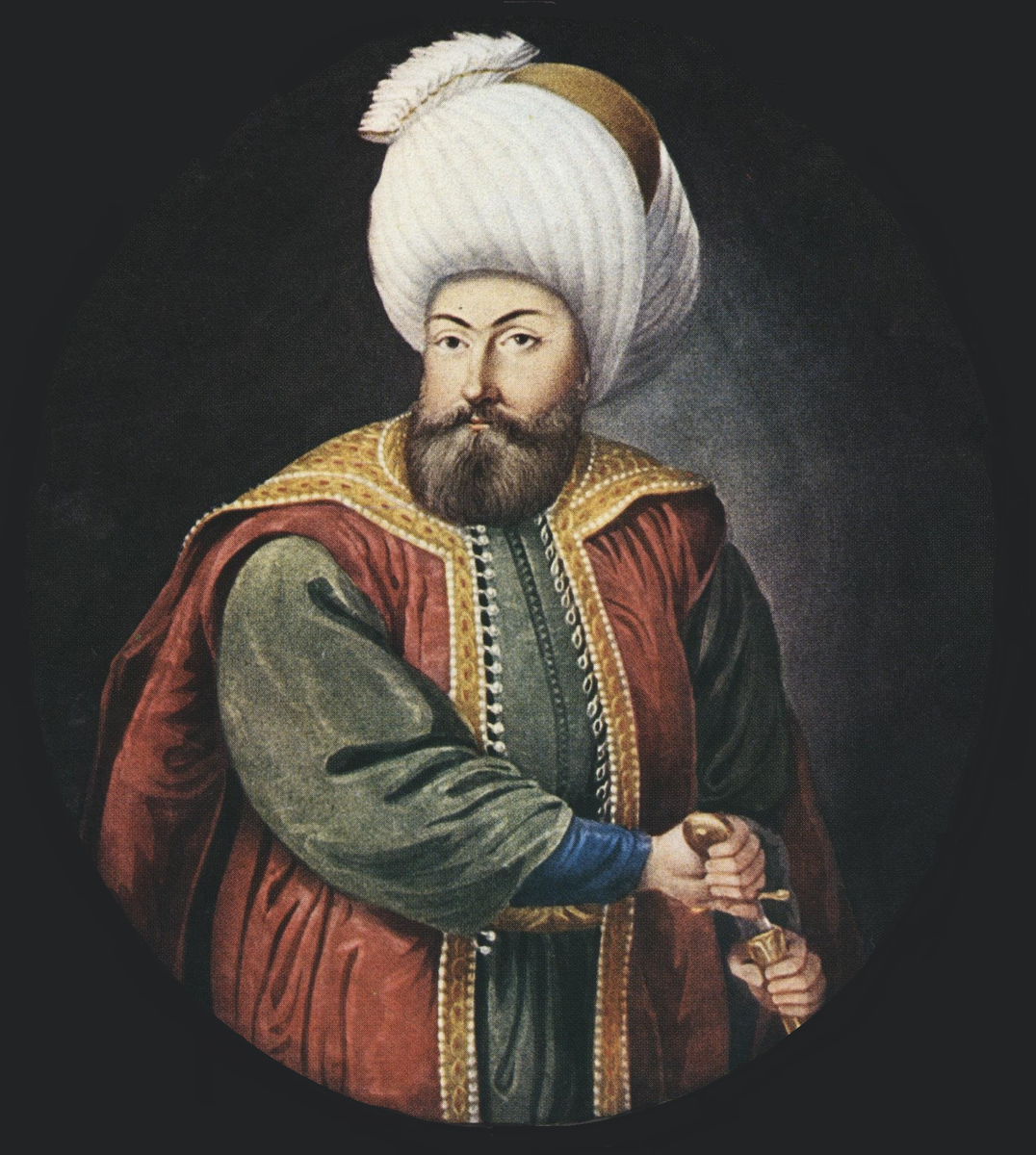 Osman gazi slik han er framstilt i hoffmaleren Kapıdağlıs sultanserie (1804–1806)