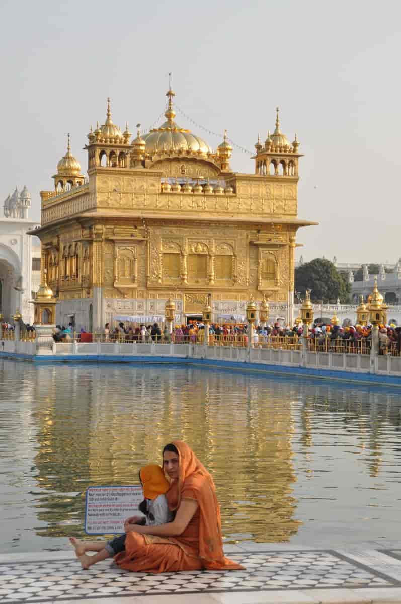 Harmandir Sahib (det gylne tempel) i Amritsar.