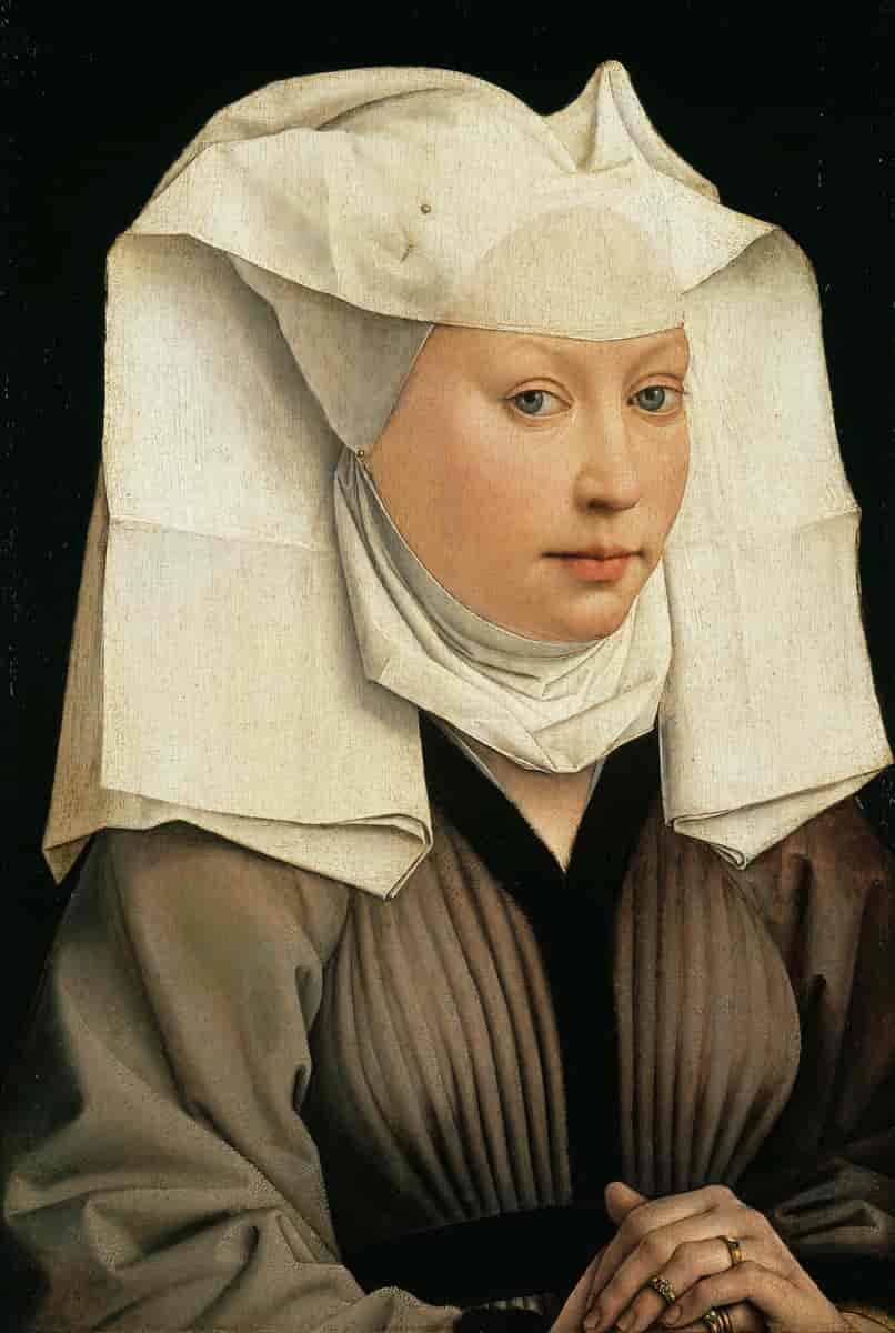 Portrett av en kvinne med hatt