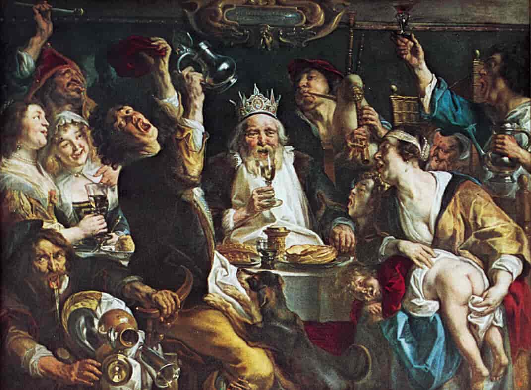 Kongen drikker