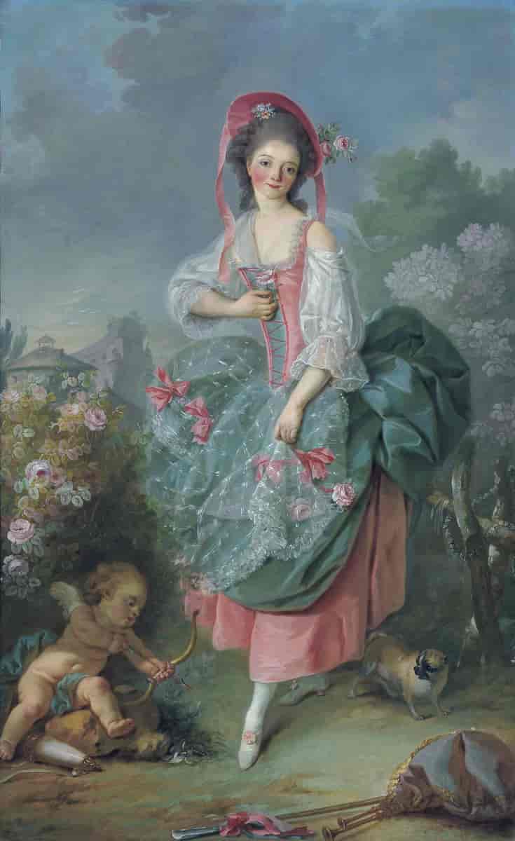 Mademoiselle Guimard som Terpsichore