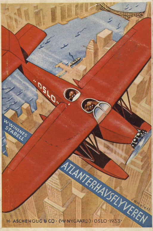 Bokomslag «Atlanterhavsflyveren» 1933
