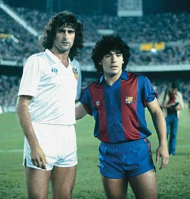 Kempes for Valencia og Maradona for Barcelona (september 1982)