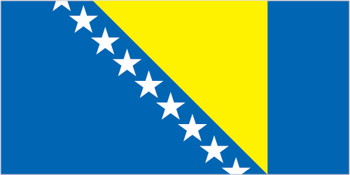 Bosnia-Hercegovinias flagg