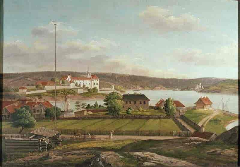 Utsikt fra Helverschous løkke mot Akershus