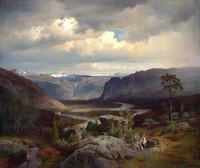 Fra Valle i Setesdal, 1852