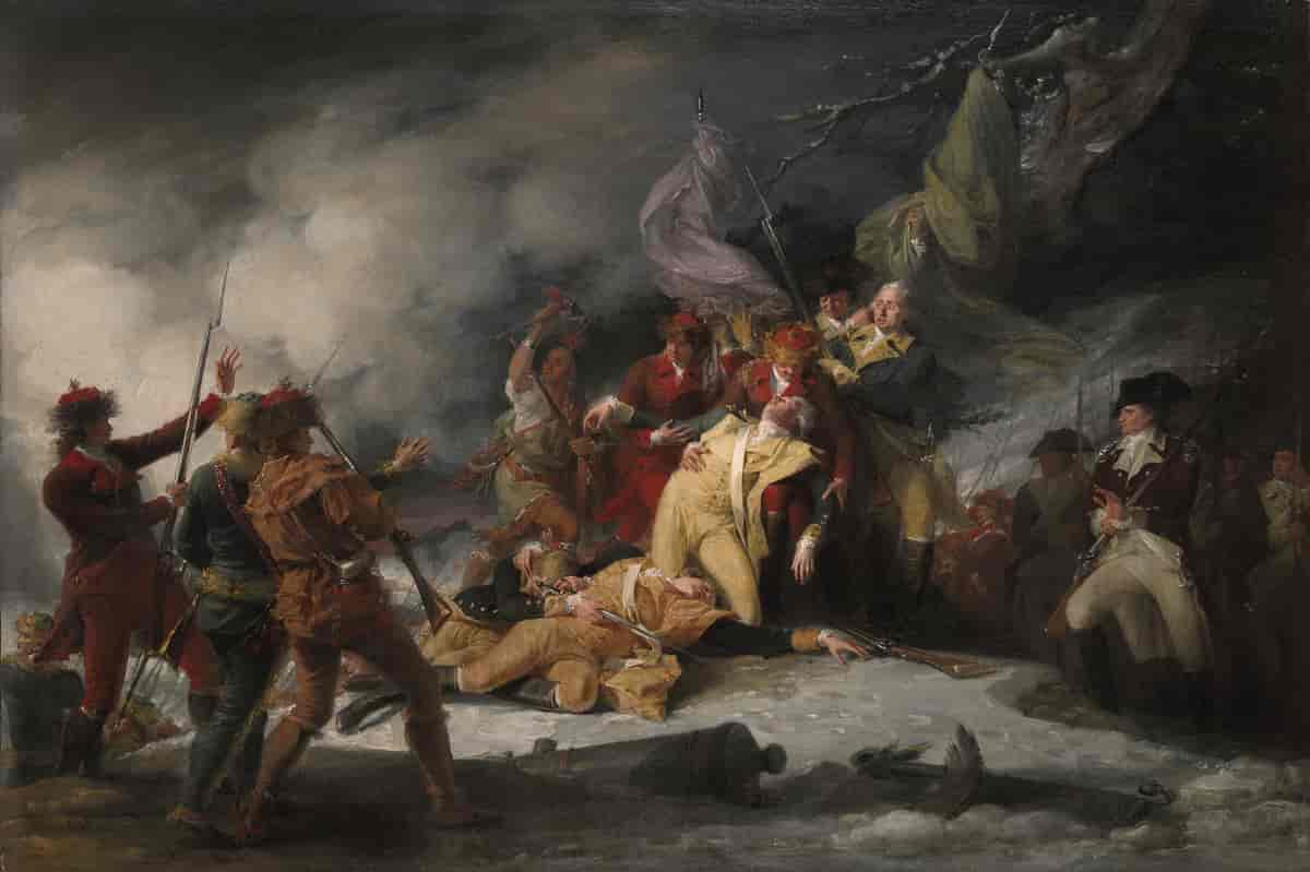 General Montgomerys død foran Québec, 1786