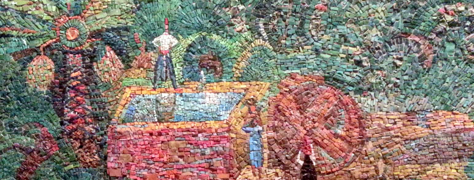 Mosaikkveggen ved Shalom Tower (utsnitt)