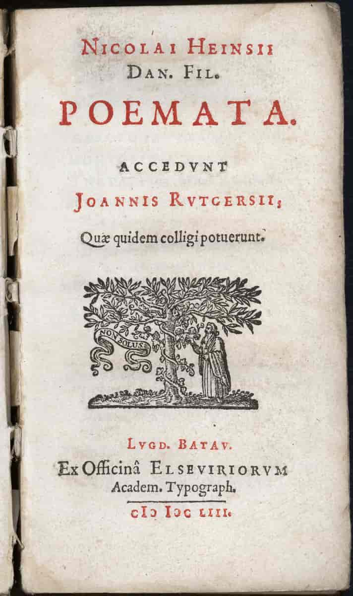 Tittlelblad til Poemata (1653)