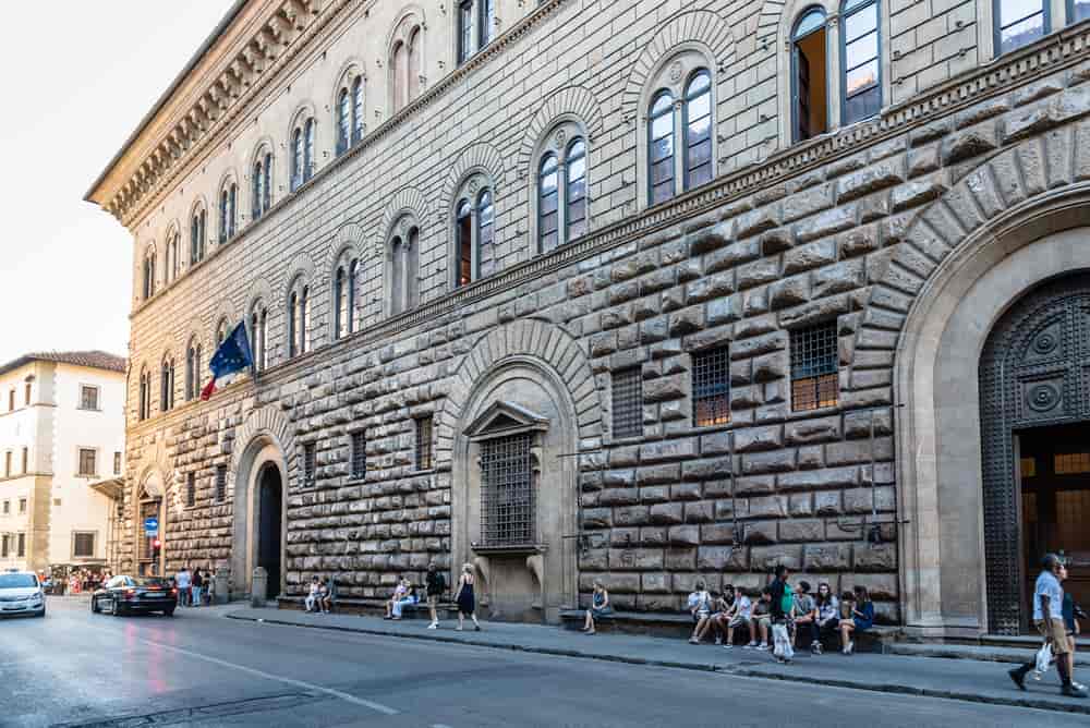 Fasaden av  Palazzo Medici Riccardi