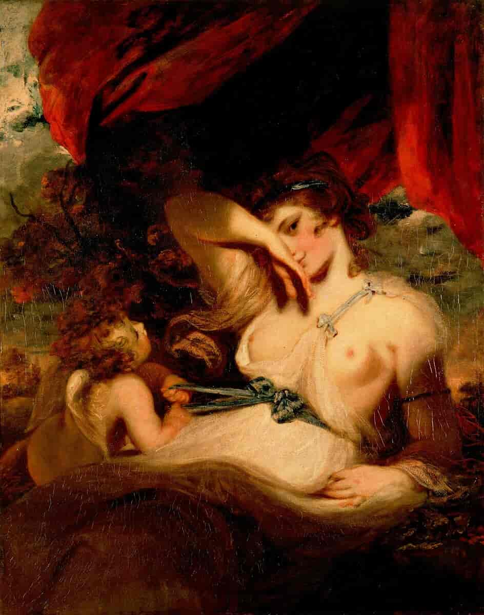 Cupido løsner Venus' kjole, 1788
