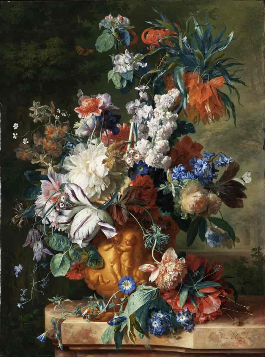 Blomsterbukett i urne, 1724