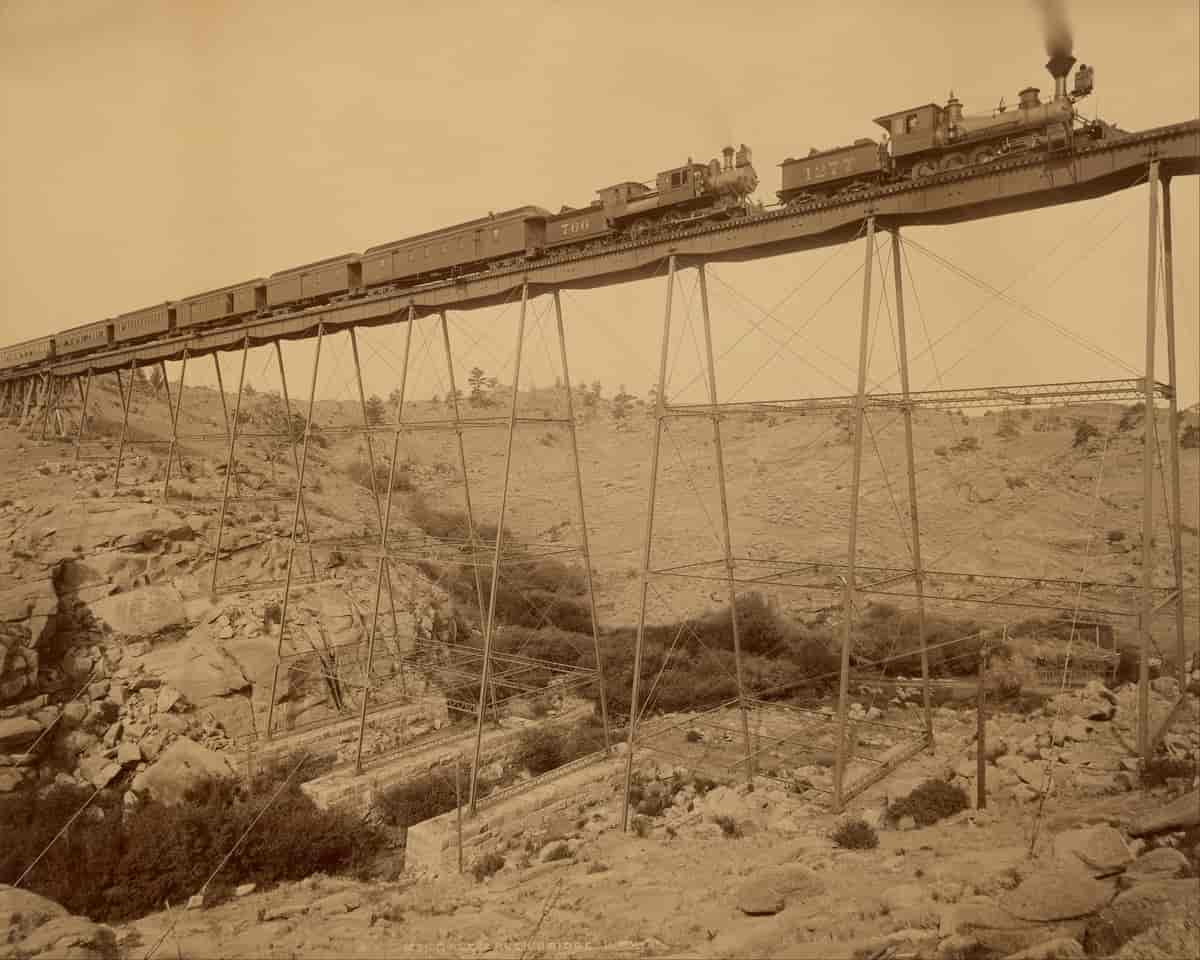 Dale Creek Bridge, 1885.