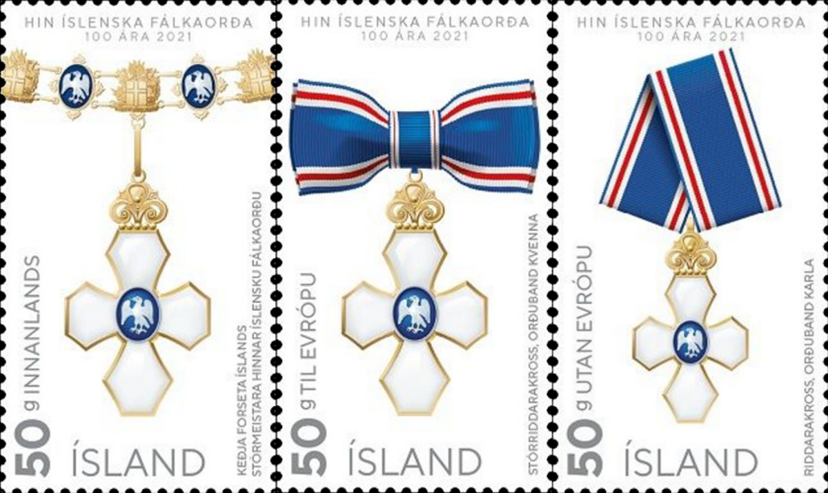 Красивая награда - Орден Исландского сокола фалеристика