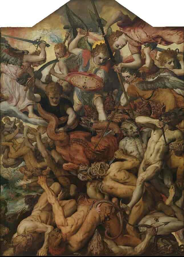De opprørske englenes fall, 1554