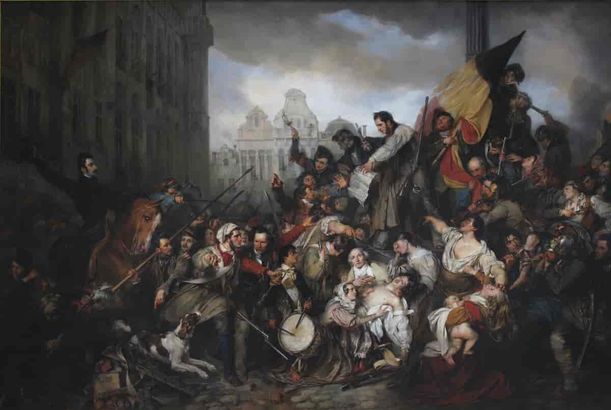 Scene fra den belgiske revolusjonen