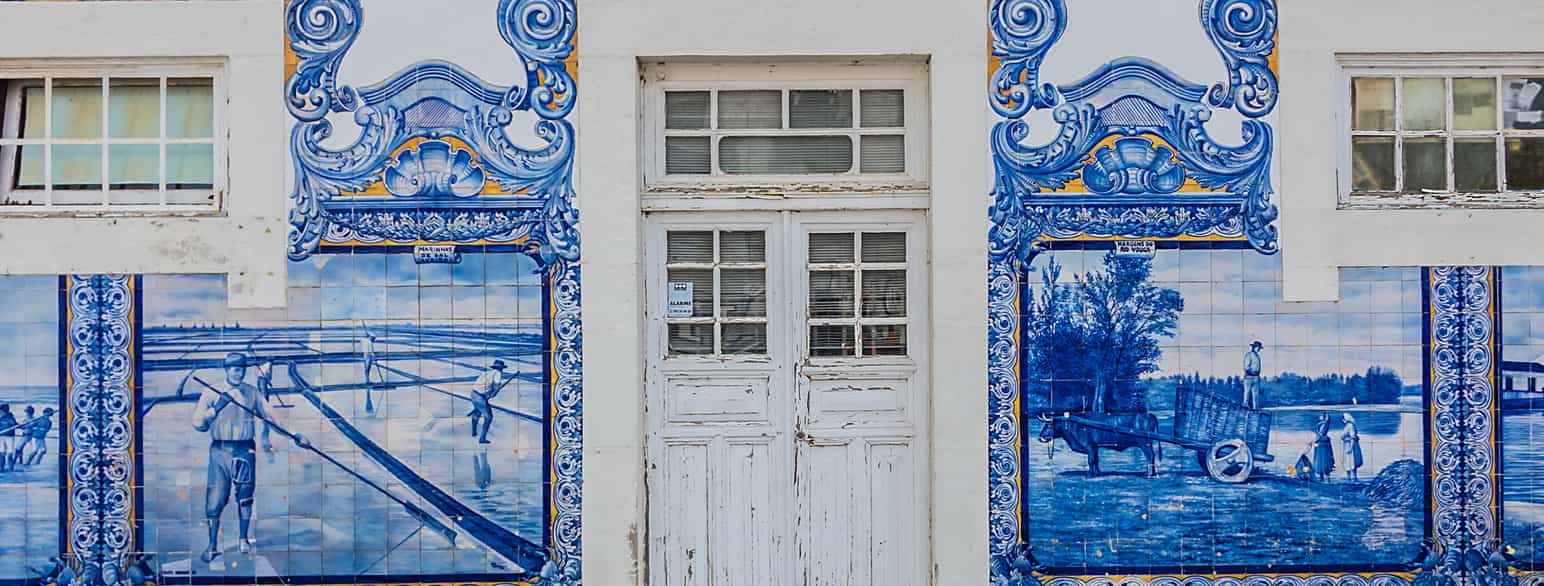 Azulejos på Aveiro togstasjon