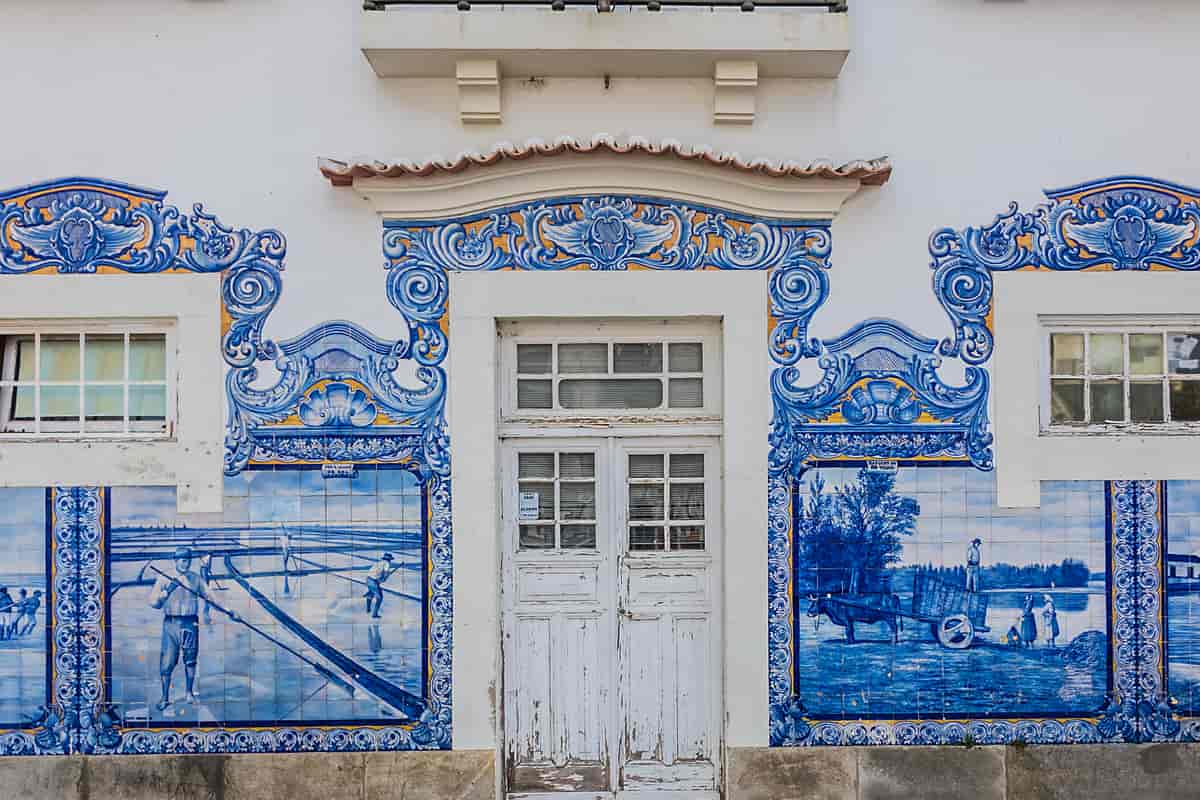 Azulejos på togstasjonen i Aveiro