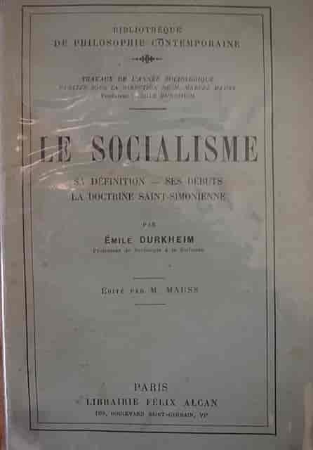 En samling av Durkheims forelesninger om sosialismens røtter fra 1896, redigert og publisert av hans nevø Marcel Mauss i 1928.
