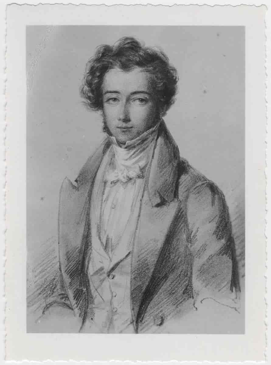 Fotograf av en skisse av Tocqueville