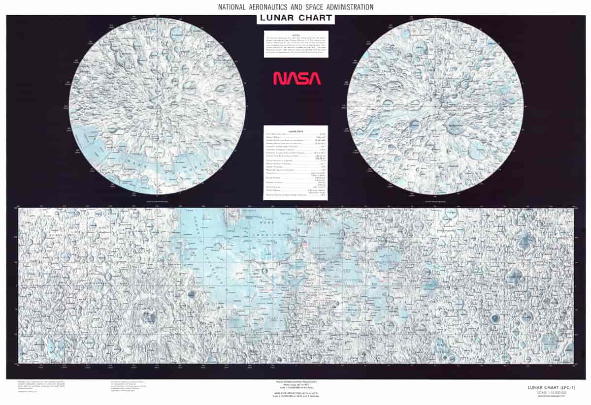 Kart over Månen