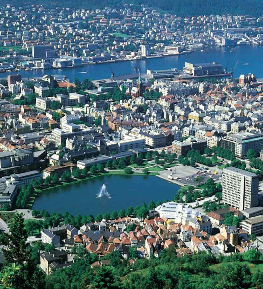 Bergen (sentrum fra Fløyen)