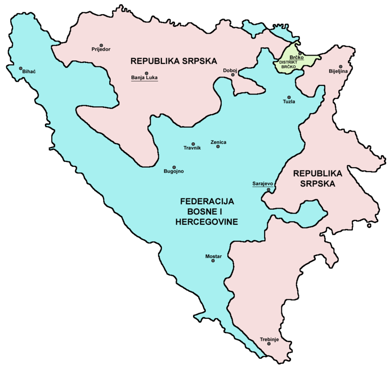 Kart over Republika Srpska