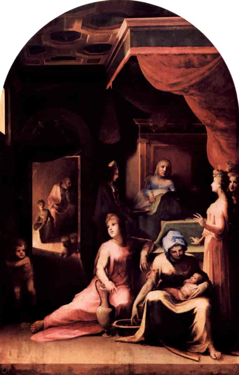 Jomfruen føder, ca. 1540-43