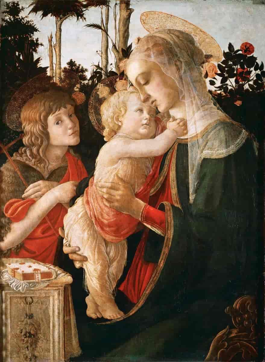 «Madonna og Jesubarnet med Johannes døperen», cirka 1470–1475