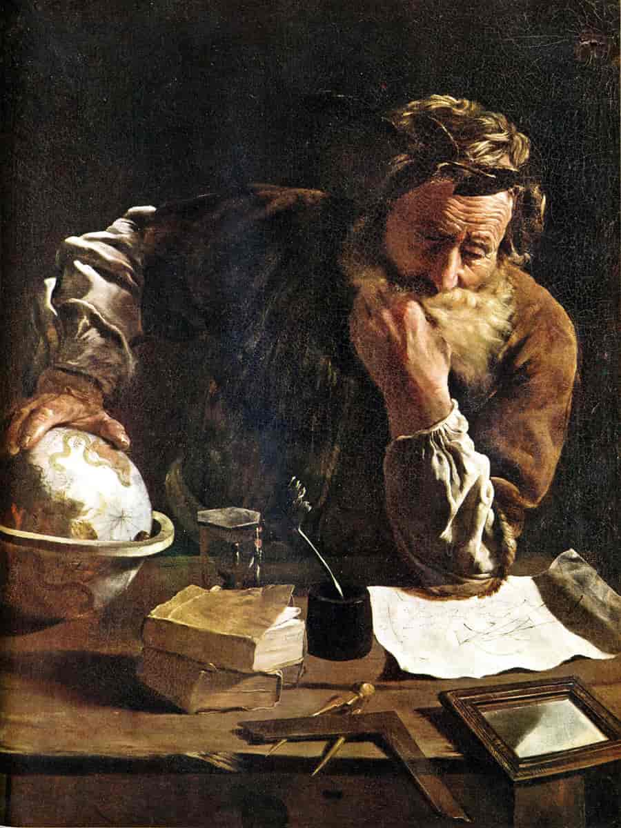 Maleri av Arkimedes fra 1620